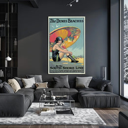 The Dunes Beaches South Shore Line Poster