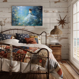 Ethereal Underwater Scene with Woman Fantasy or Mythology Poster