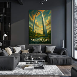 Gateway Arch Adventure in Urban or Cityscape Poster