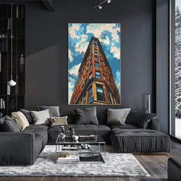 Abstract Futuristic Elements Art Poster