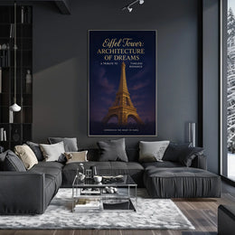 Eiffel Tower Architecture of Dreams Poster