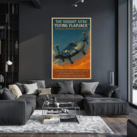 The Vought Xf5U Flying Flapjack Poster
