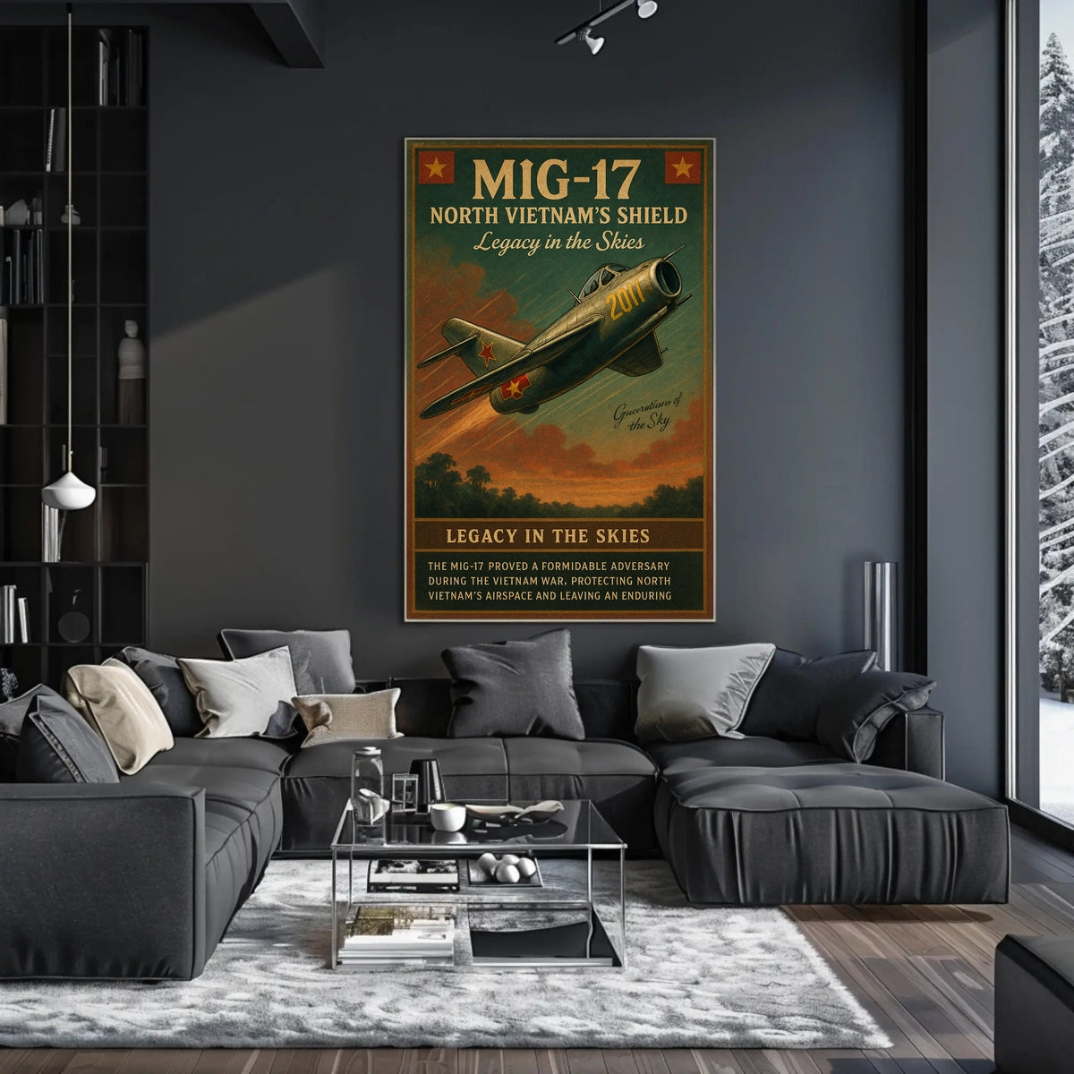 MIG-17 Legacy in the Skies Poster