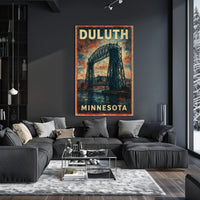 Duluth, Minnesota Iconic Bridge Poster