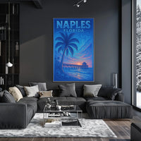Naples Florida Sunset Serenity Poster Wall Art Print