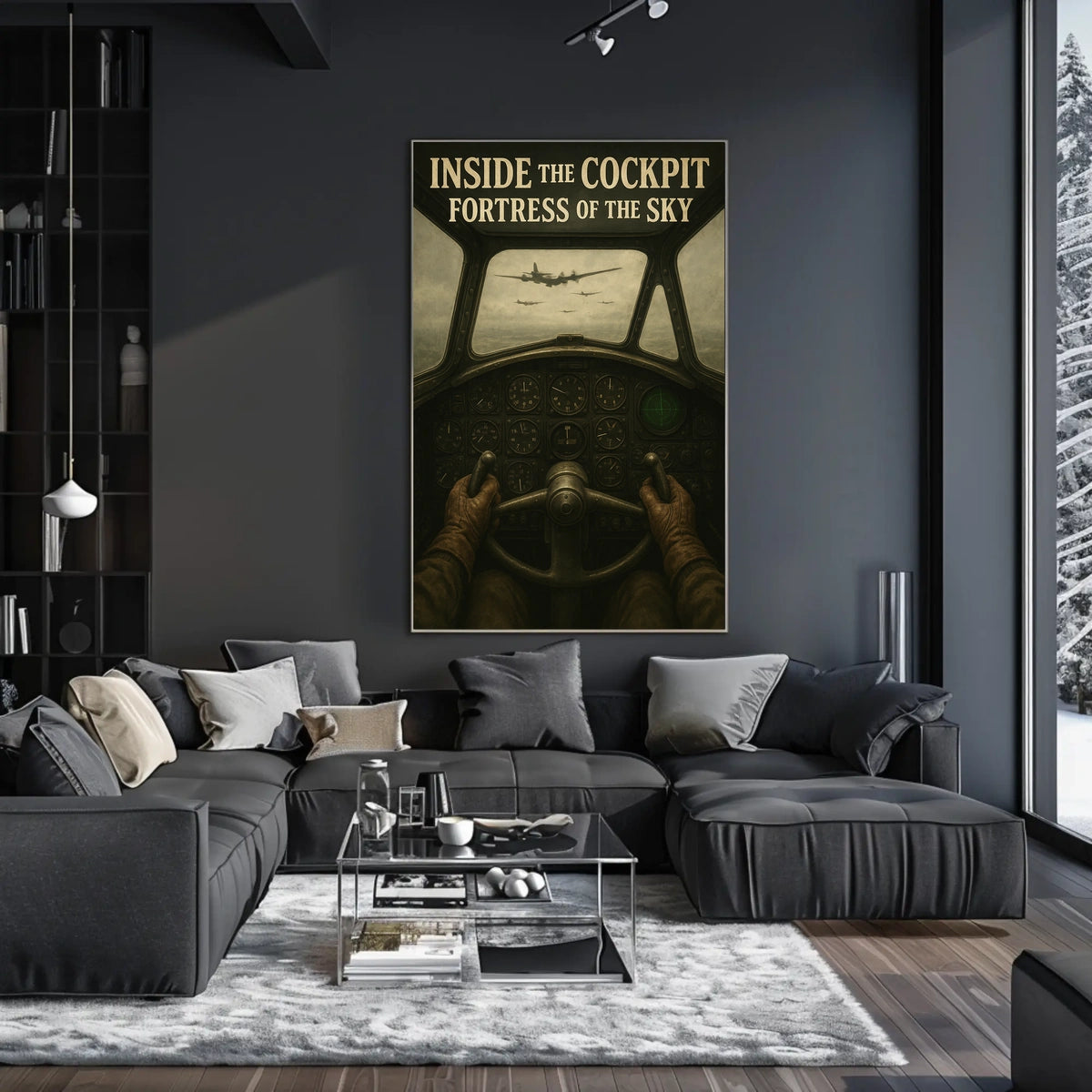 Inside the Cockpit Fortress of the Sky Poster