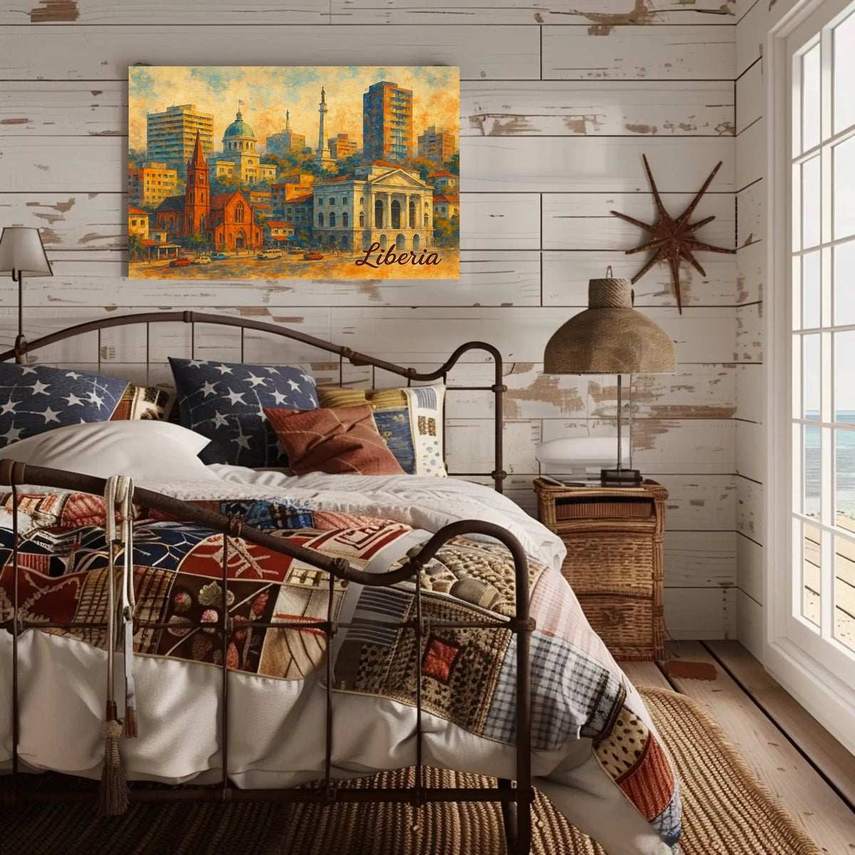 Liberia Cityscape Poster