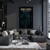 Bora Bora Gothic Elegance Travel Poster PosterGoat
