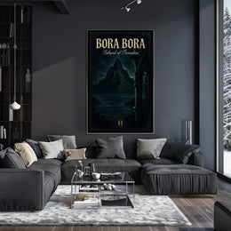 Bora Bora Gothic Elegance Travel Poster PosterGoat