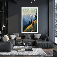 Olympic National Park Scenic Poster Wall Art Print