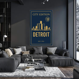 Detroit City Edition Poster PosterGoat
