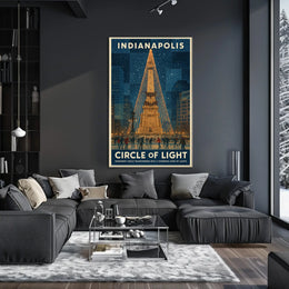 Indianapolis Circle Of Light Poster
