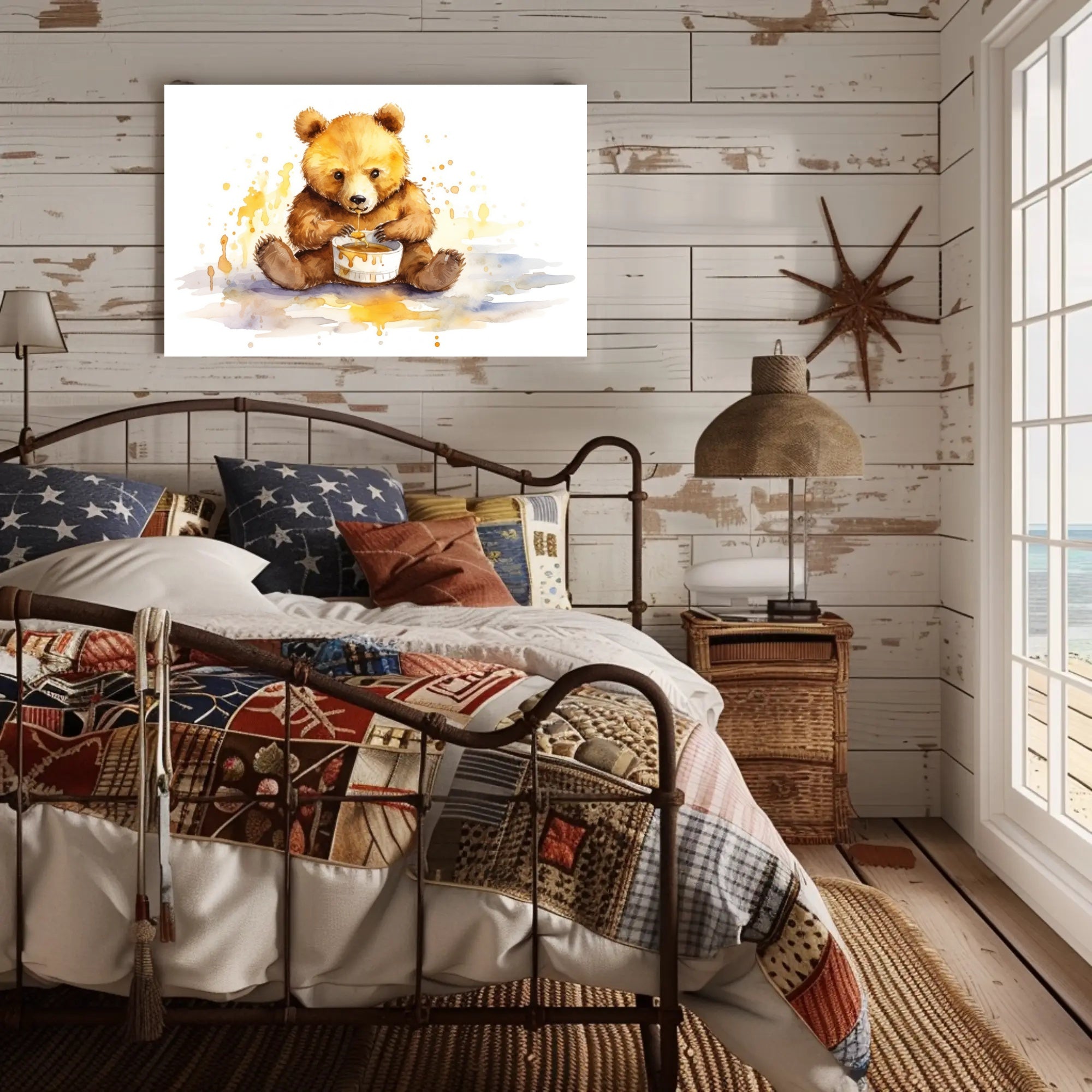 Honey Bear Delight Poster