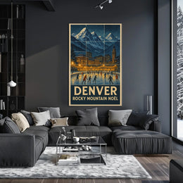 Denver Rocky Mountain Noël Poster