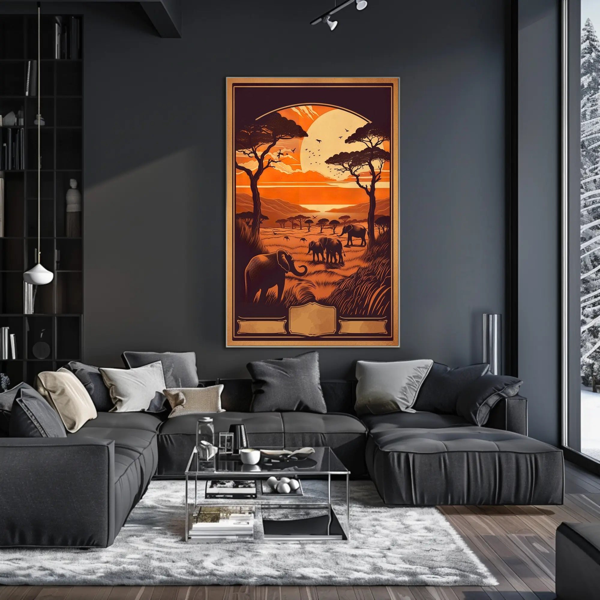 Serengeti Sunset Safari Adventure Poster
