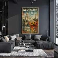 Washington D.C. A Vibrant Tapestry Poster