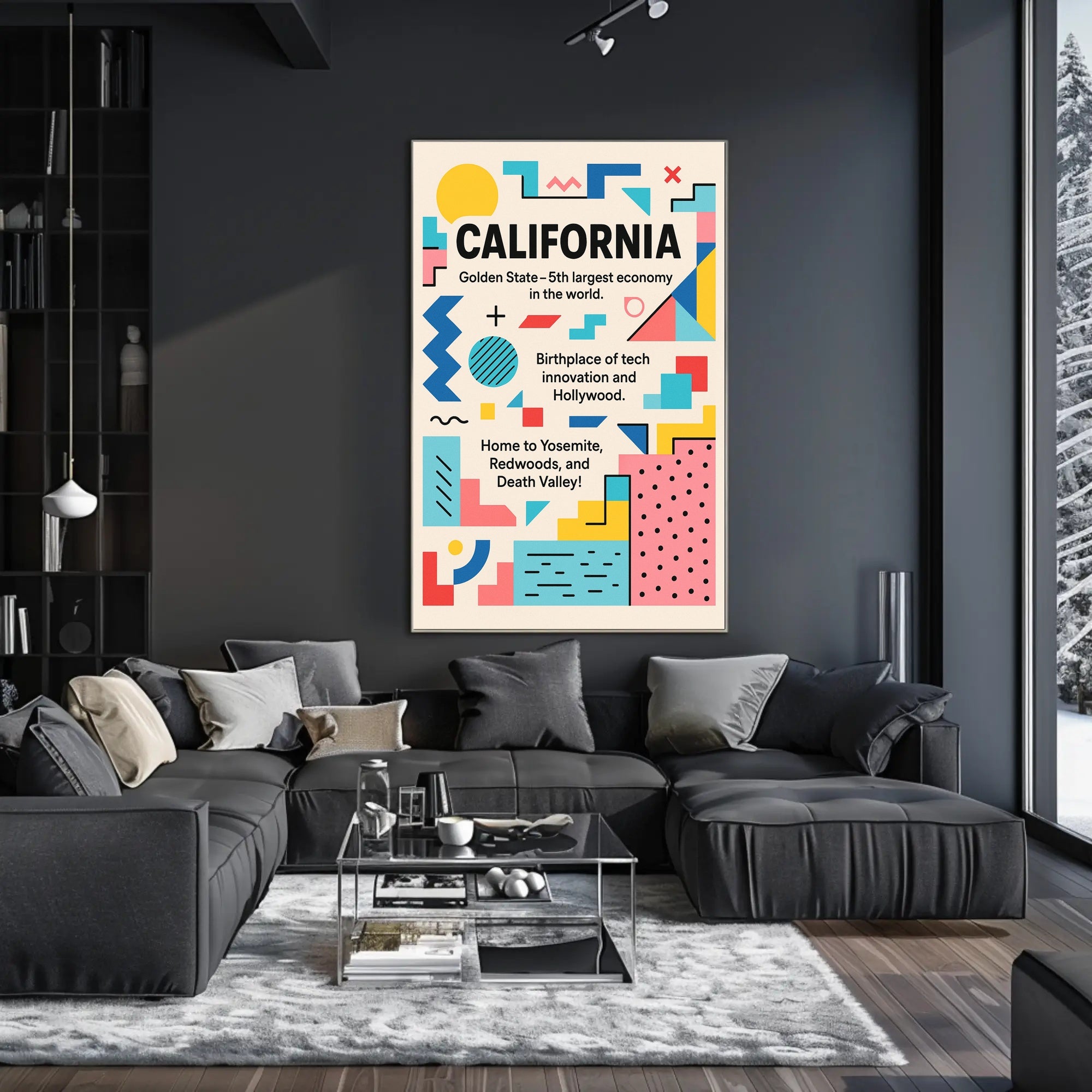 California The Golden State Poster PosterGoat