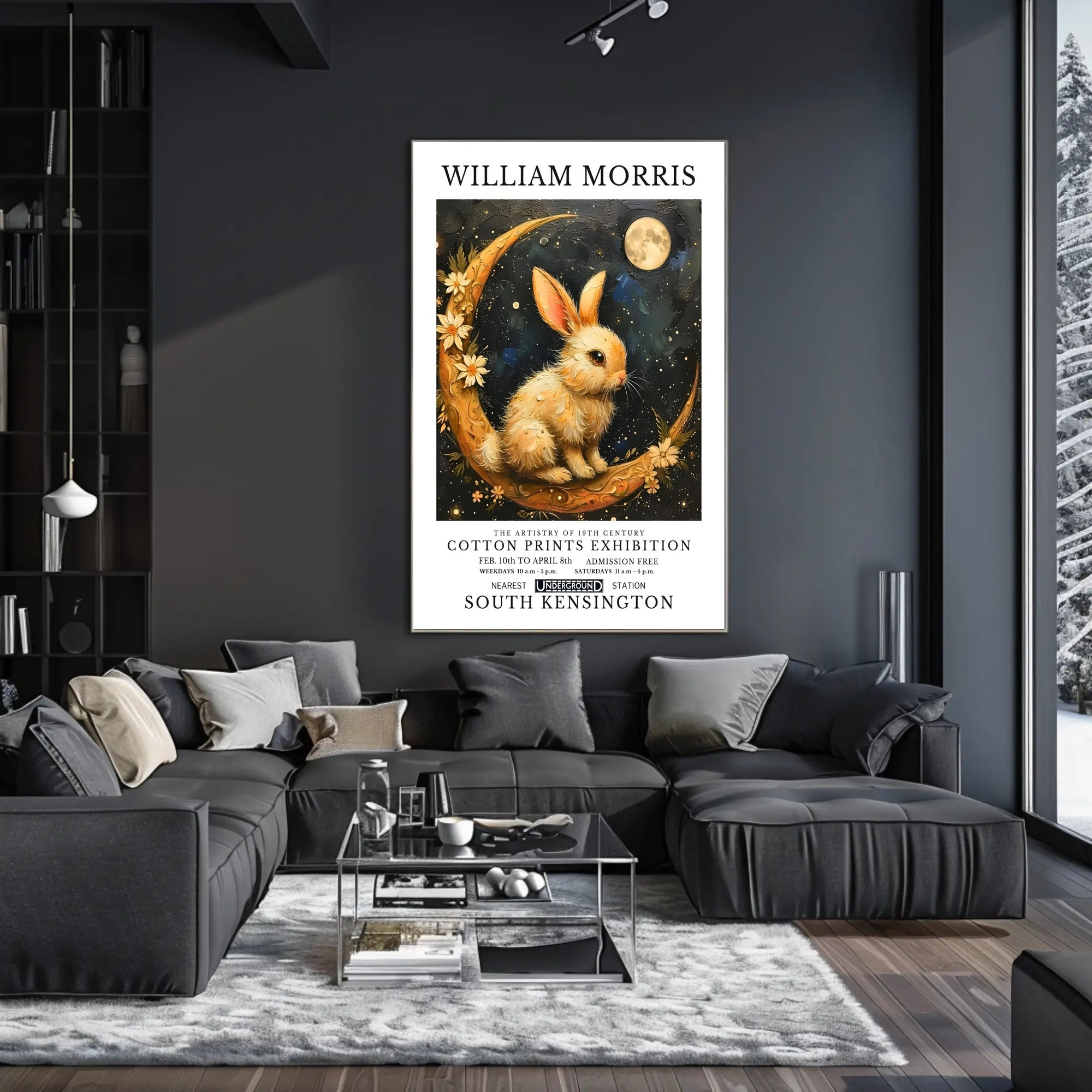 William Morris Exhibition Fantasy or Mythology Poster