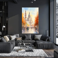 Grand Historic European Building in Urban Live Scene Poster