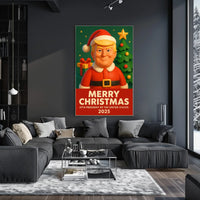 Santa Claus 2025 Presidential Christmas Political Poster