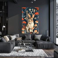 Enchanted Garden Rabbit William Morris Art Poster