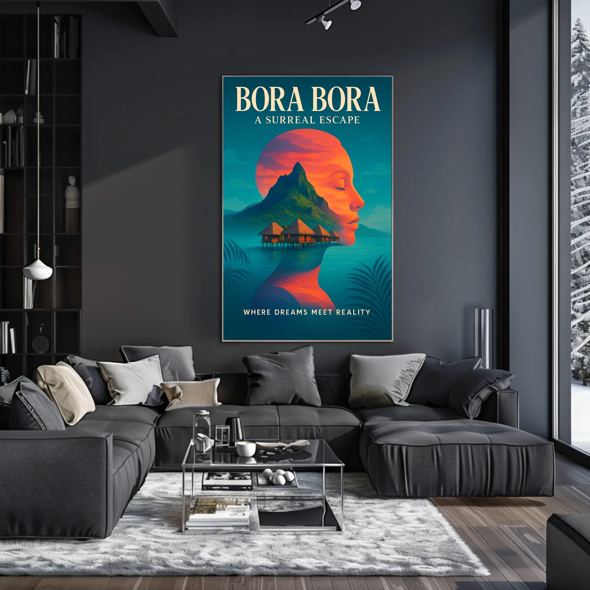 Bora Bora Dreamscape Tranquil Travel Poster PosterGoat