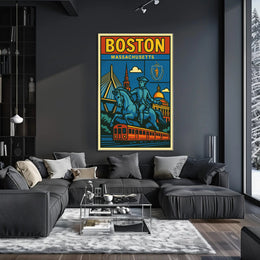 Boston A Celebration of History and Modernity Poster PosterGoat