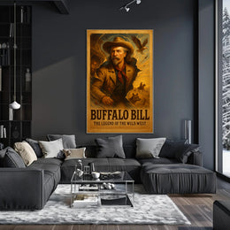 Buffalo Bill Wild West Adventure Poster Wall Art Print