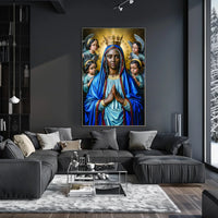 Madonna and Angels Poster