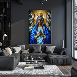 Madonna and Angels Poster