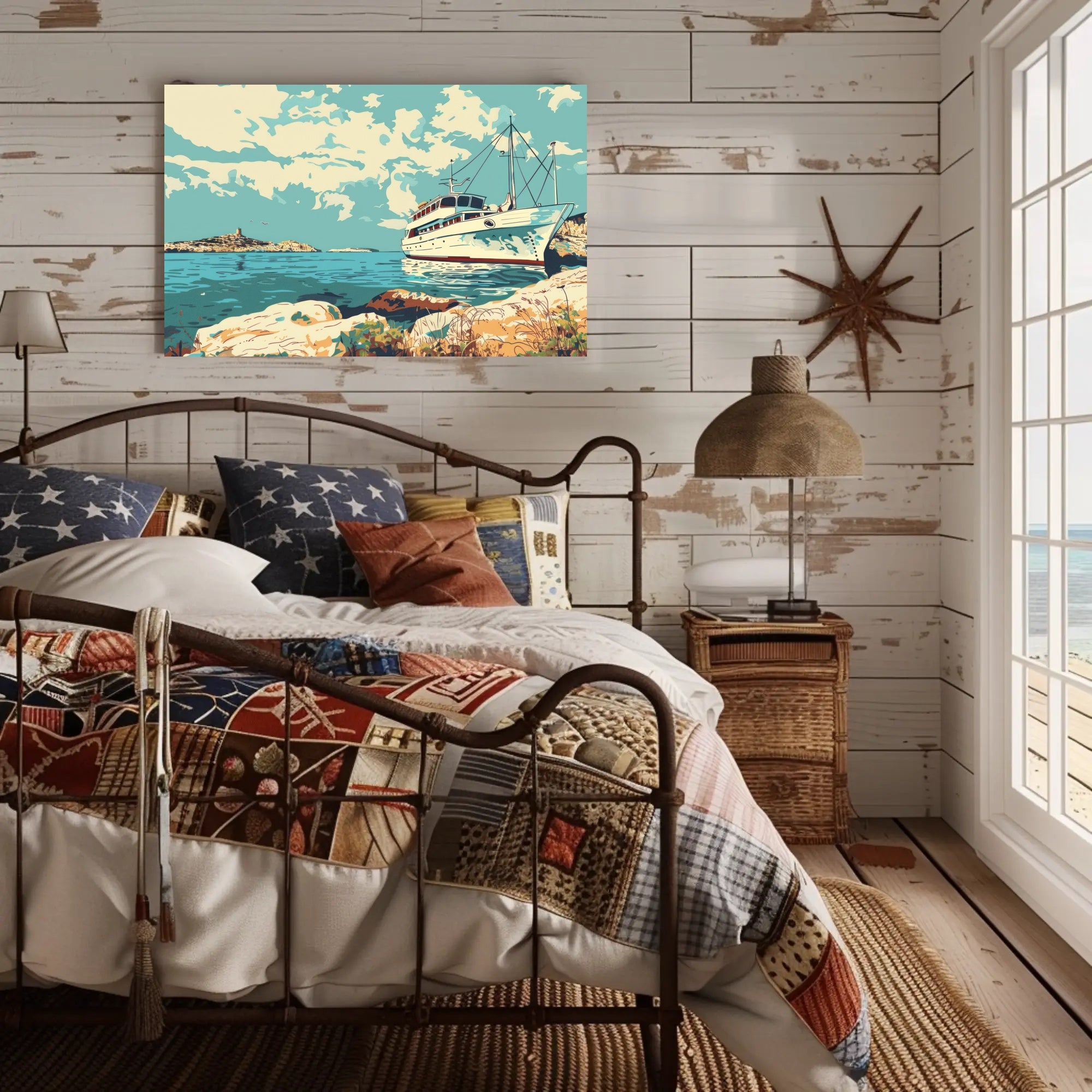 Serene Coastal Escape Poster