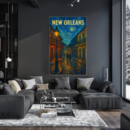 New Orleans Nightscape Poster
