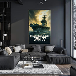 USS George H.W. Bush CVN-77 Poster PosterGoat