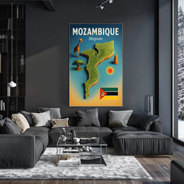 Discover Mozambique Poster PosterGoat
