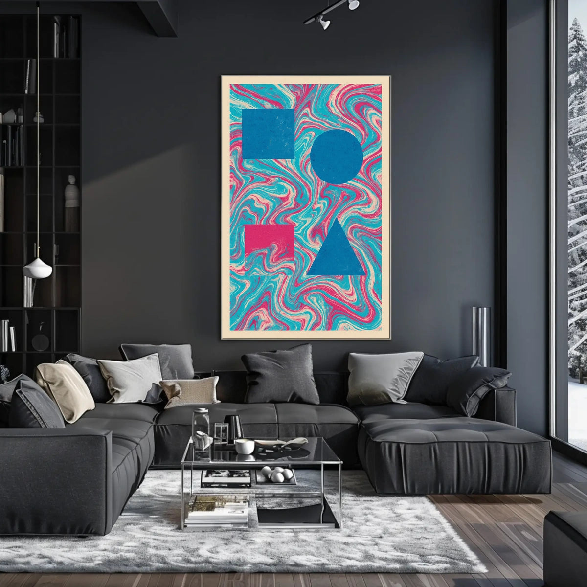 Geometric Abstraction Abstract Poster