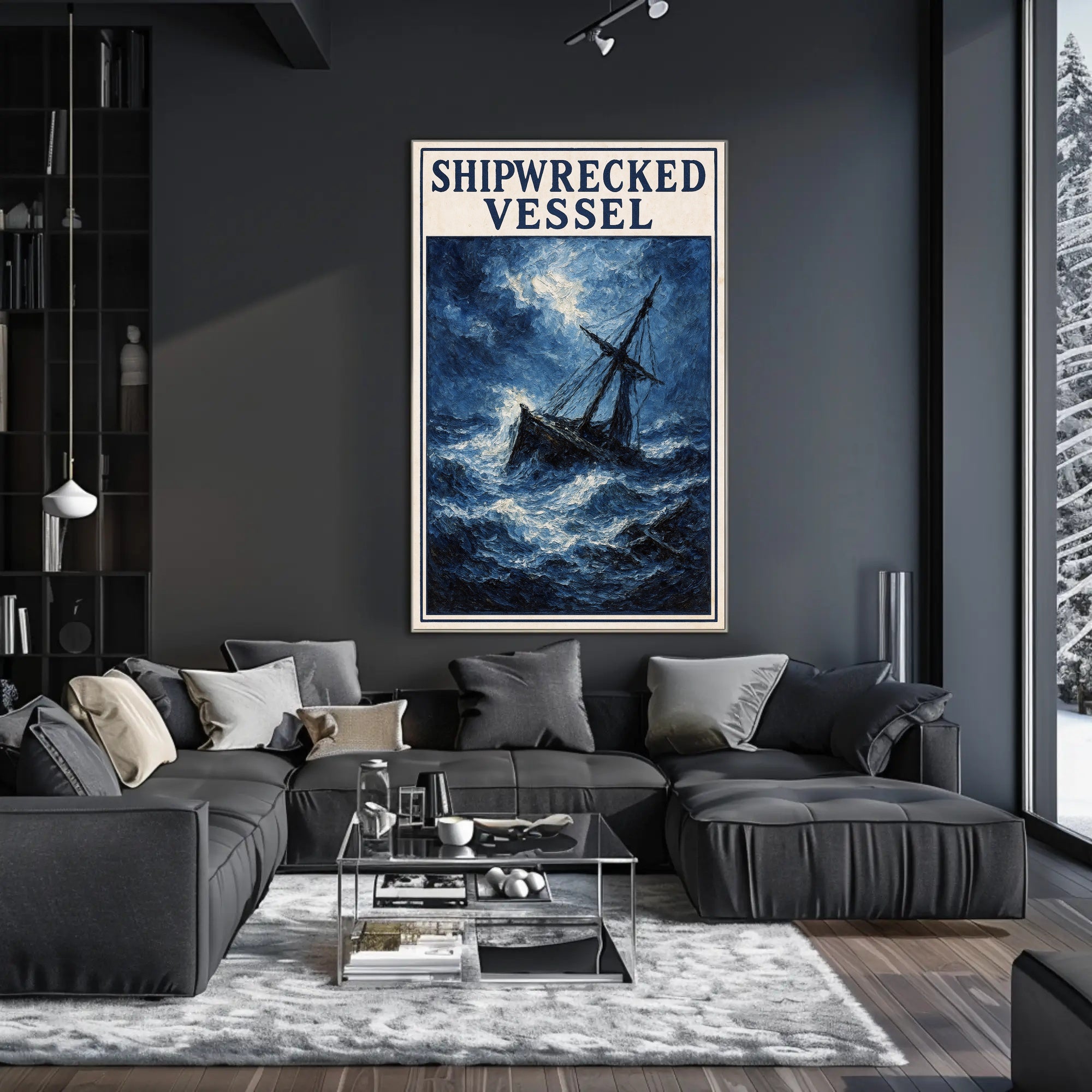 Shipwrecked Vessel Poster PosterGoat