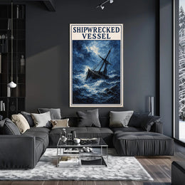Shipwrecked Vessel Poster PosterGoat