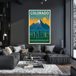 Discover Colorado Wall Art Print PosterGoat
