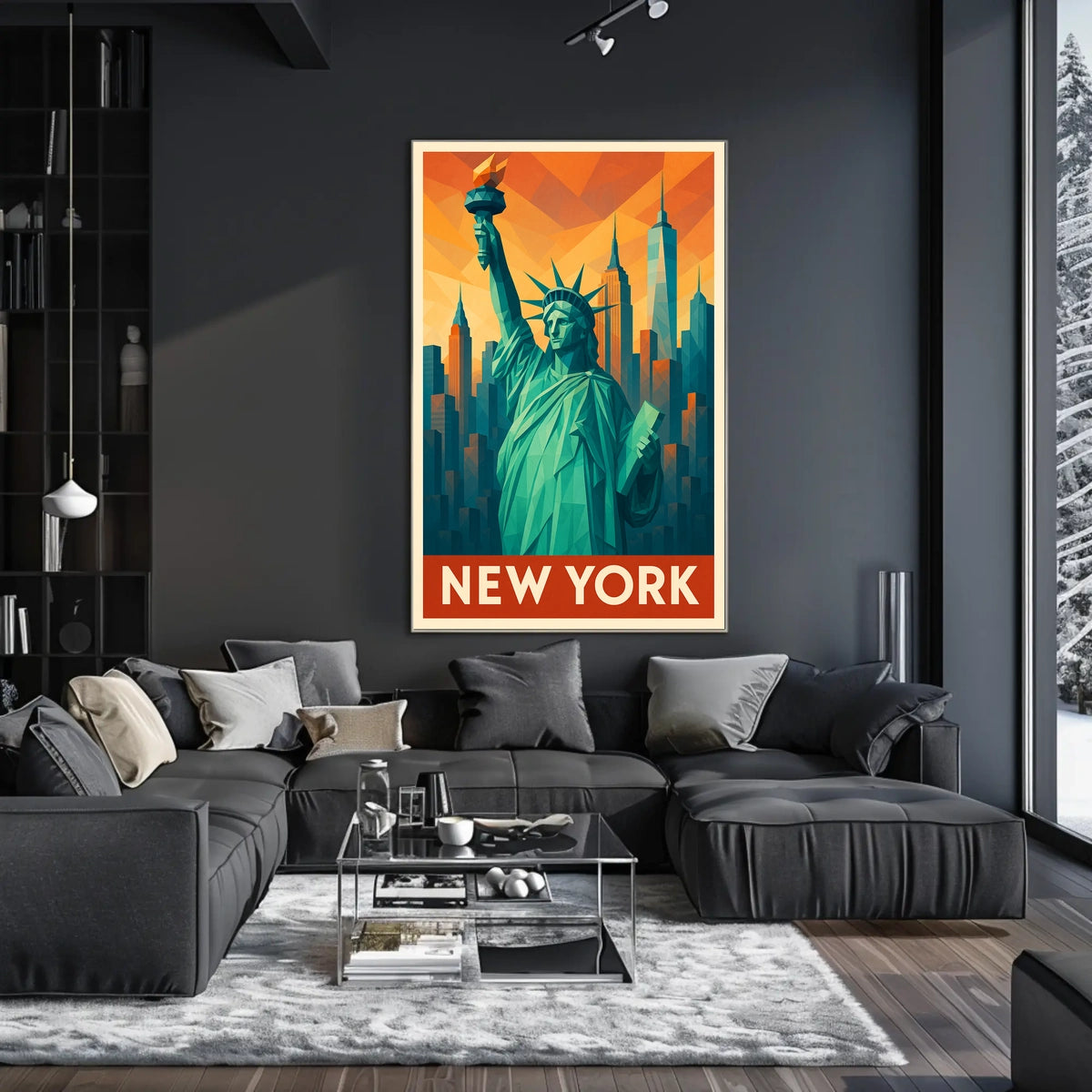 New York Iconic Skyline Poster