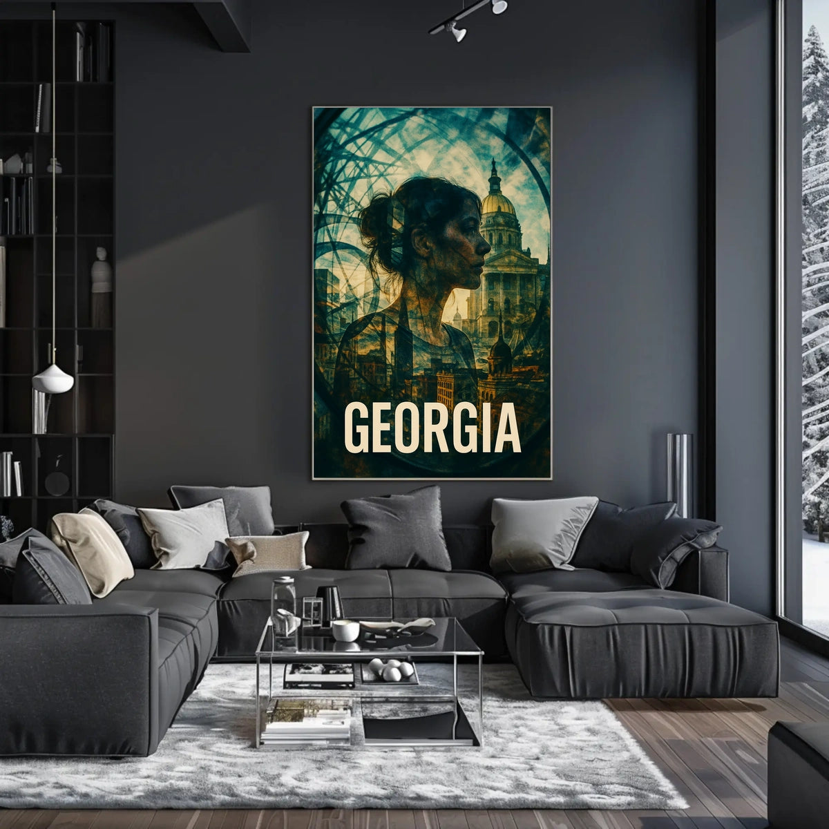Georgia A Fusion of History and Modernity Poster
