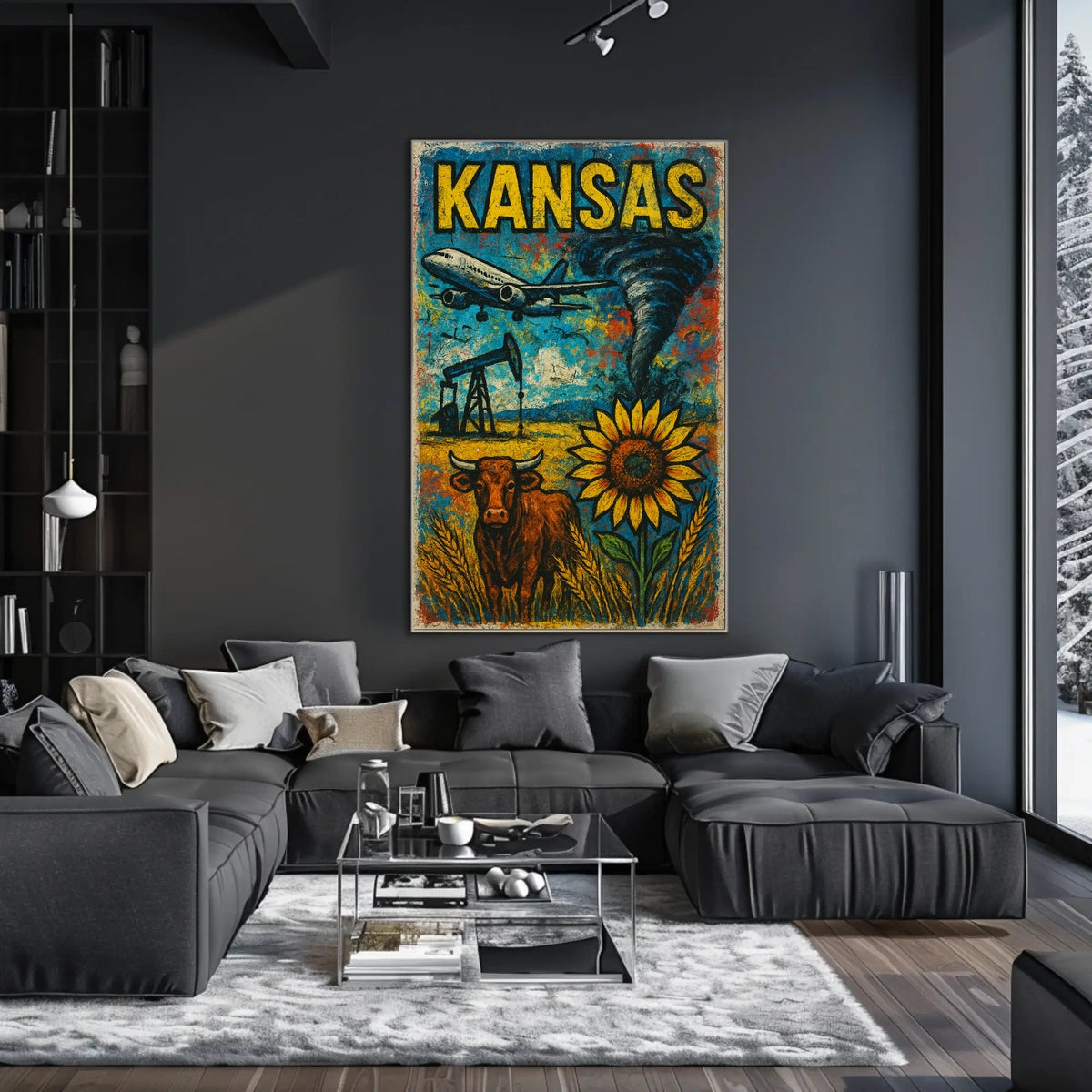 Kansas A Vibrant Landscape Poster