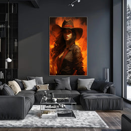 The Fiery Cowgirl Poster