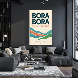 Bora Bora 1973 Vintage Travel Poster PosterGoat