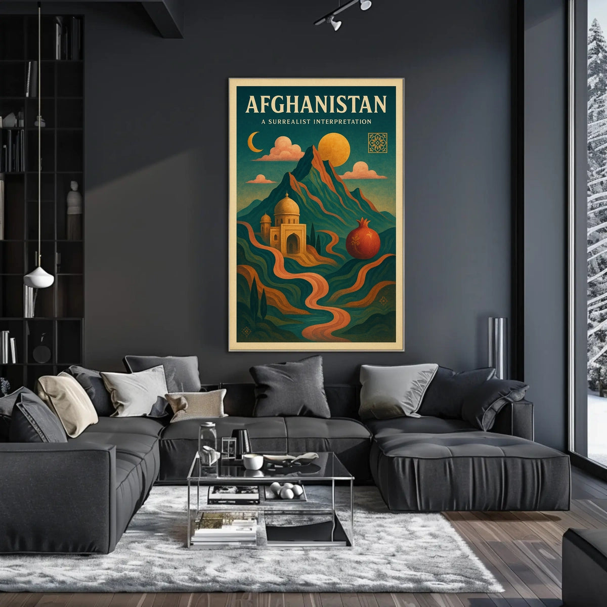 Afghanistan A Surrealist Interpretation Poster