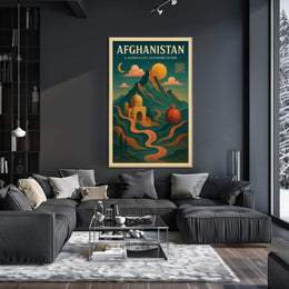 Afghanistan A Surrealist Interpretation Poster