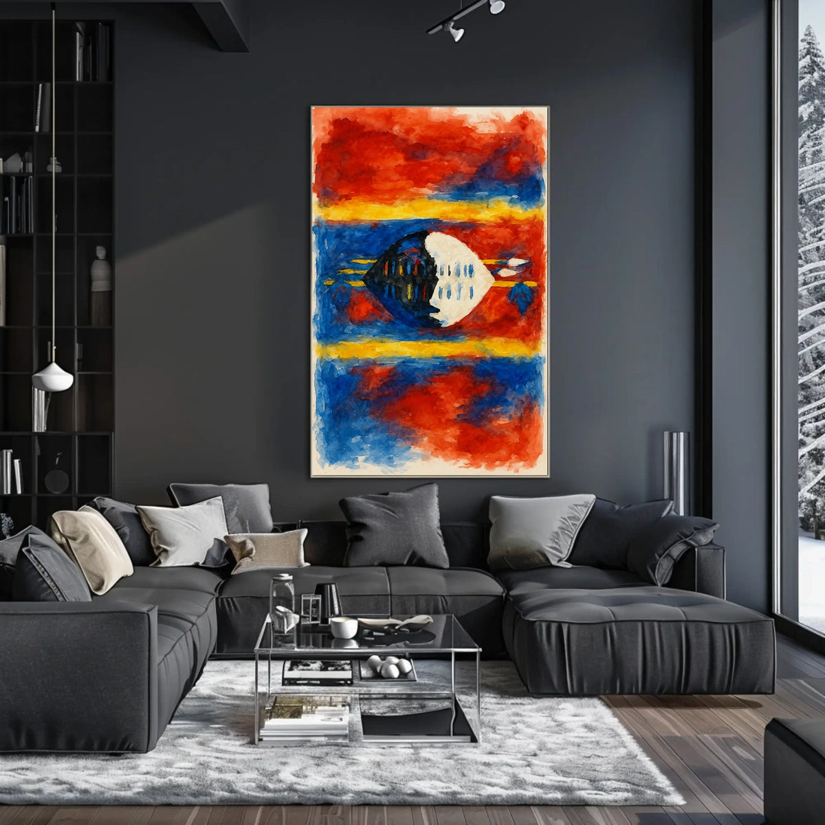 Vibrant Abstract Expression Abstract Poster