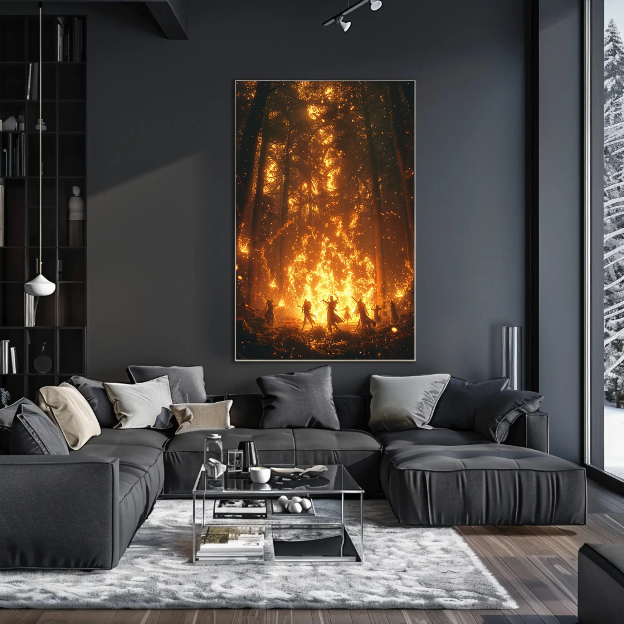 Mystical Forest Ritual Fantasy or Mythology Poster PosterGoat