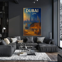 Dubai Cityscape Poster Tradition Modernity For Home Decor