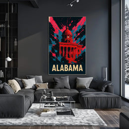 Alabama Capitol Art Poster