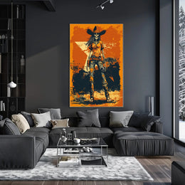 Skeleton Cowboy Poster PosterGoat